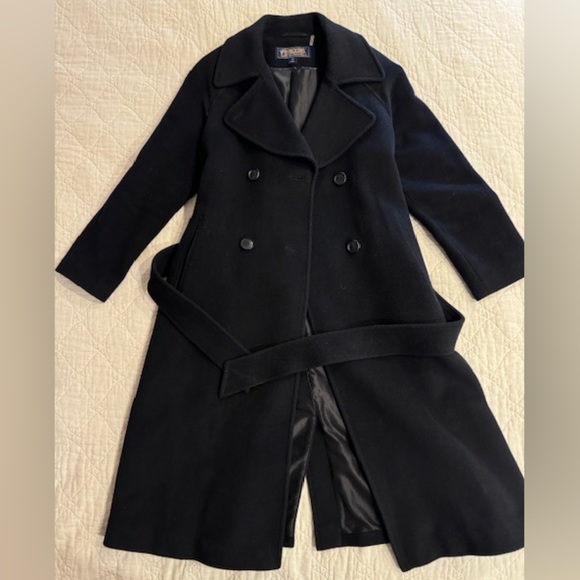 Pendleton Women's Uptown Long Wool Coat - Size 10 / Petite / Black - Picture 2 of 6